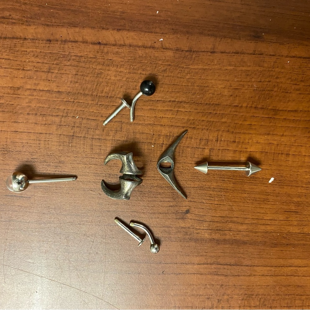 3 Body Jewelery Lots, sizers & hardware, 16 - 00 gauge, auto-claved disinfect.